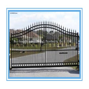 hot sale spear top steel fence gate  design